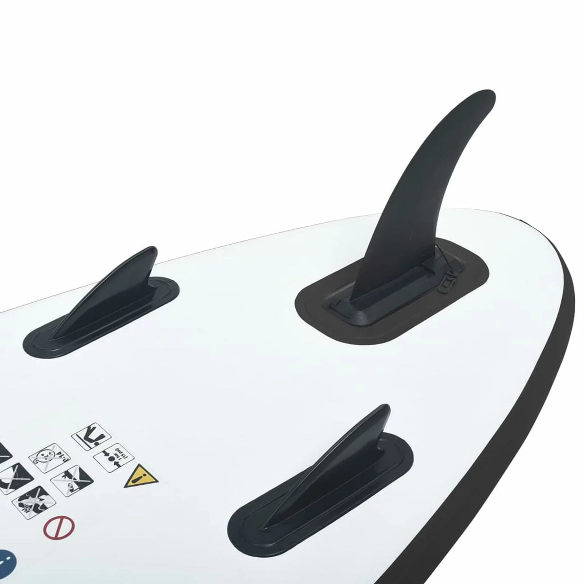 White Inflatable Paddleboard and Black Set
