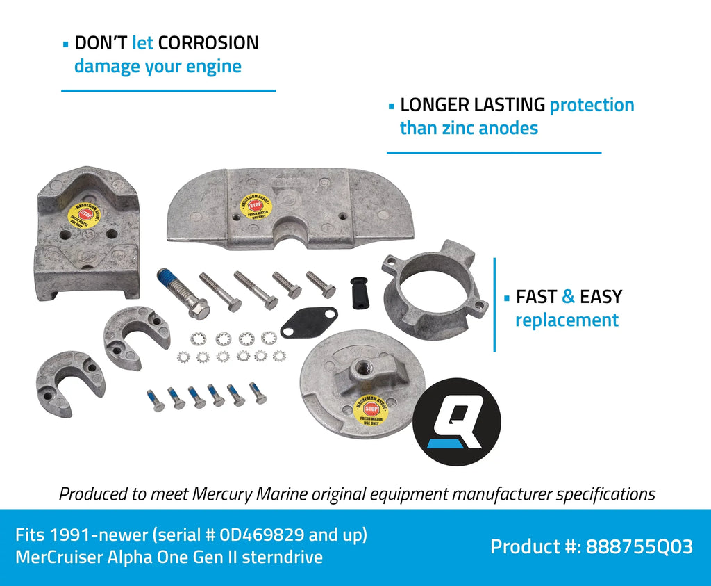 Anode Quicksilver Kit 888755Q03 Magnesium