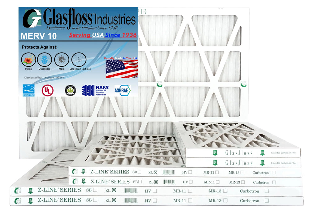 '- Pleated Filter 15x20x2 - or 6) Air - - (Pack 10 Filter In Air The Filter Office or 2" Glasfloss Home Made - Furnace - Air of .