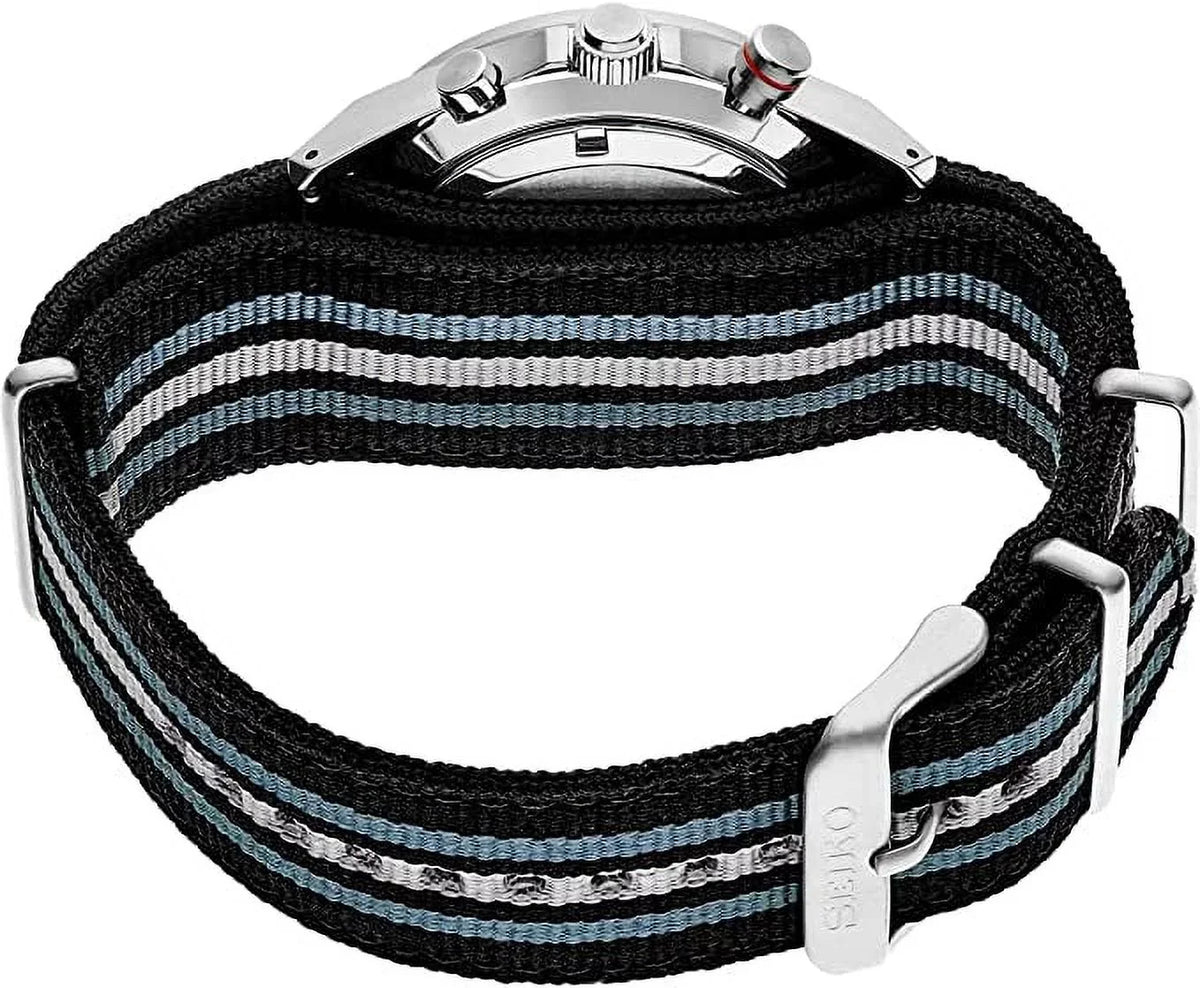 with Dress (Model: 22 Stainless Nylon Black, Strap, SSB409) Men's Watch Steel Quartz Seiko Japanese