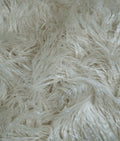 Fire Retardant Per 2.3oz Fake Faux Yard Yarn by / Wide 58" Craft, (Latte Cream) Yard Sold Sewing Yak 3.5" Japanese Cosplay Continuous Pile