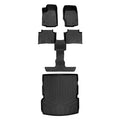 2021-2023 Fit Row 2nd Cargo & SA0568-B0570-D0568 L, Custom All Behind Set Liner Floor Row Jeep 3 Mat Grand Black the Cherokee Climatic Black Liner for