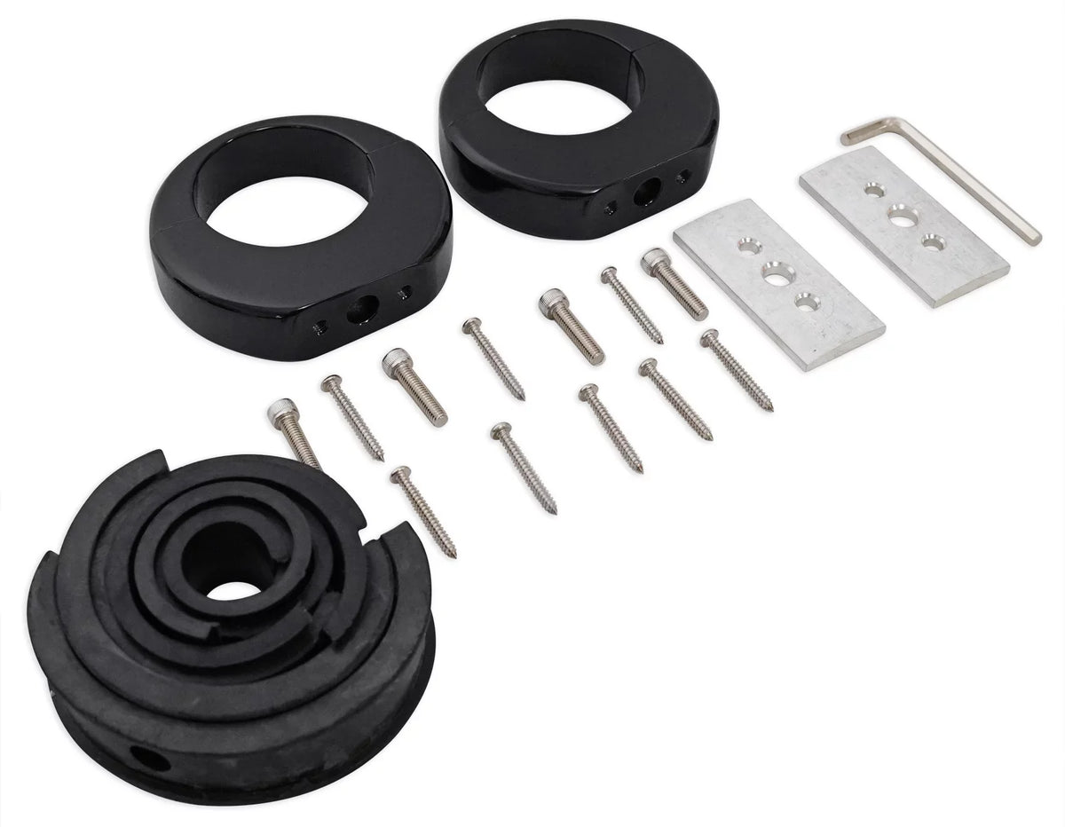 360° 5.25" Rockville Aluminum MAC525B Speaker Swivel Surface Black 2) Pods Mount