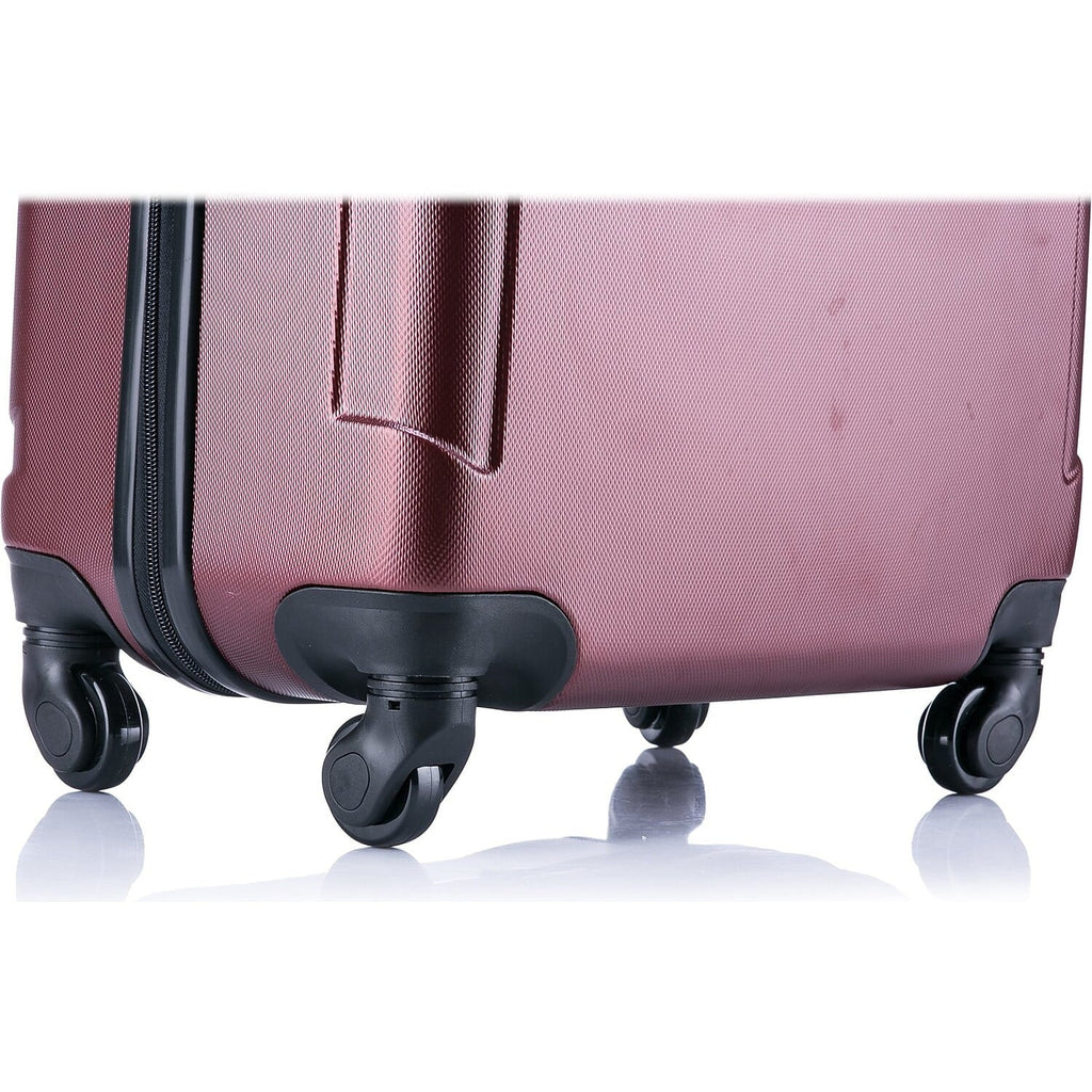 Spinner InUSA Wine Plastic 4-Wheel Luggage Pilot Large (IUPIL00L-)