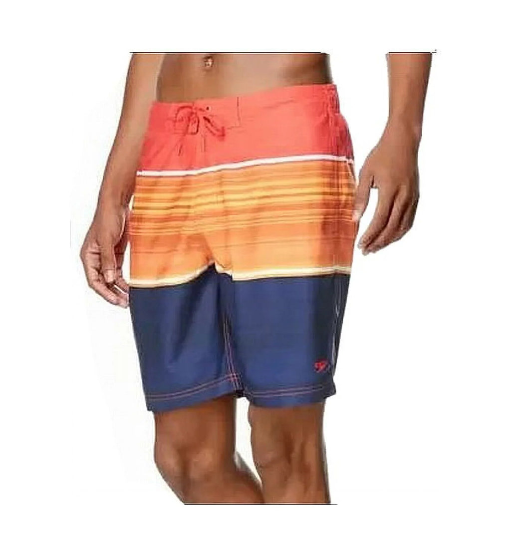 L Large Mens Speedo Shorts UPF50+ Swimwear Board Orange Stretch