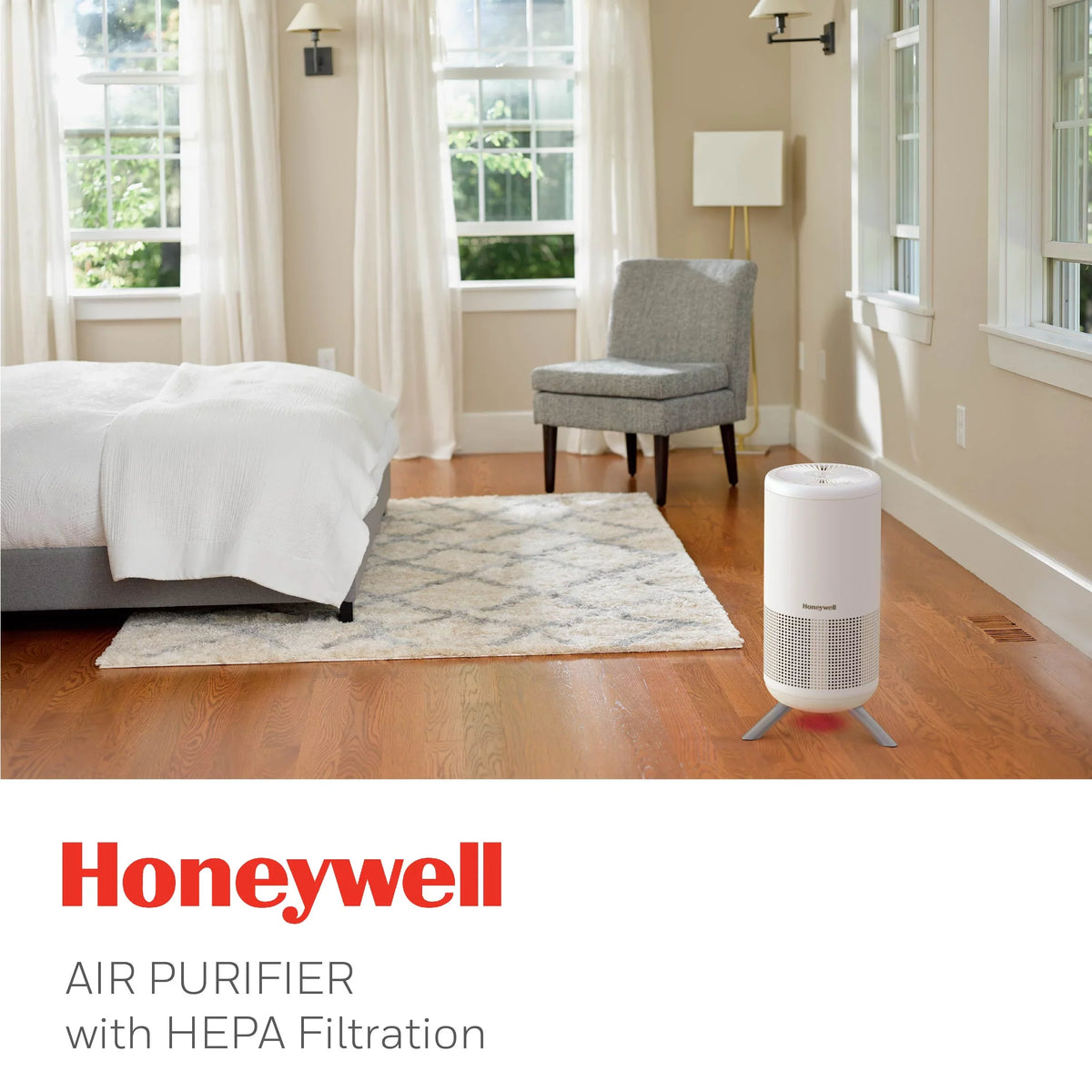 Designer Honeywell HPA830W Tower, ft, 190 sq Series White, Air Purifier