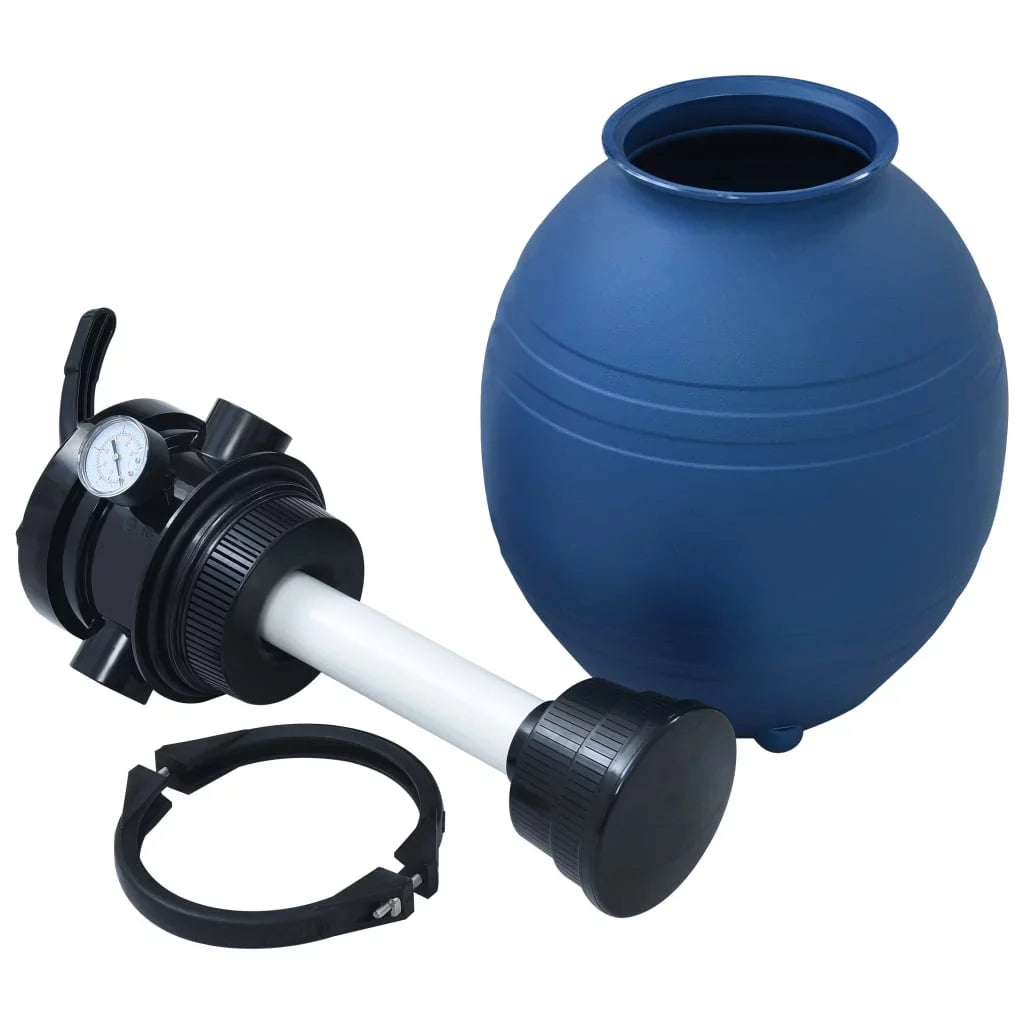 Pool Filter Blue 4 Sand Valve Position with 11.8"