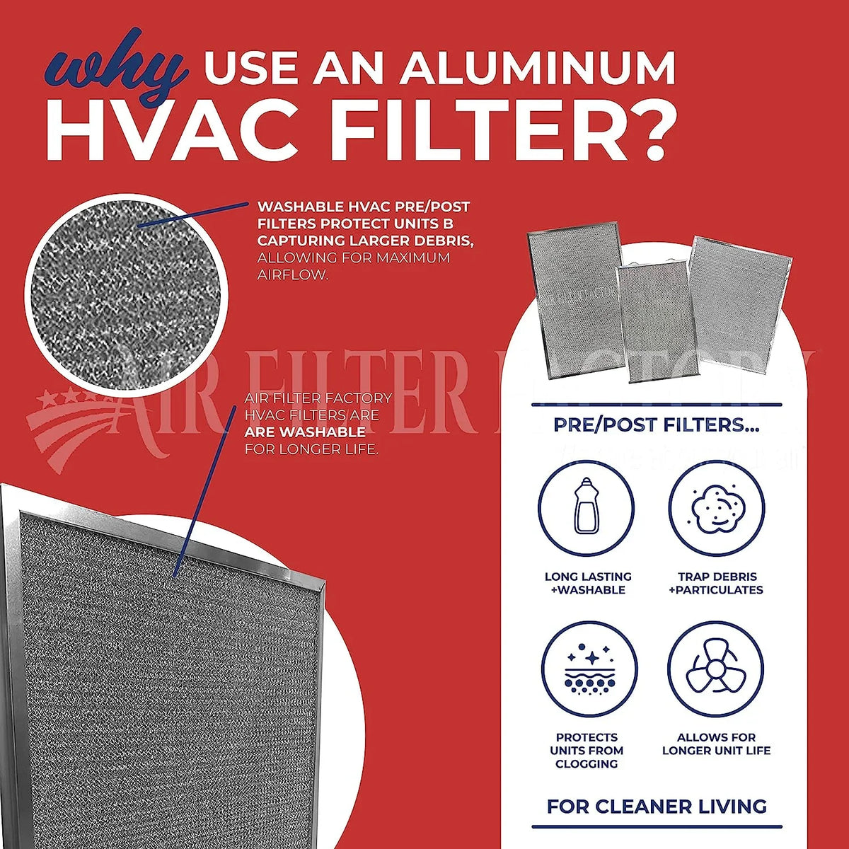 917763 Pre-Filters Furnace 2 Aluminum Pack For Screen Nordyne Replacement