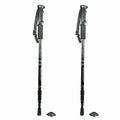 Pair Poles Hiking 2 Sticks Trekking Alpenstock Adjustable Anti-shock of Walking