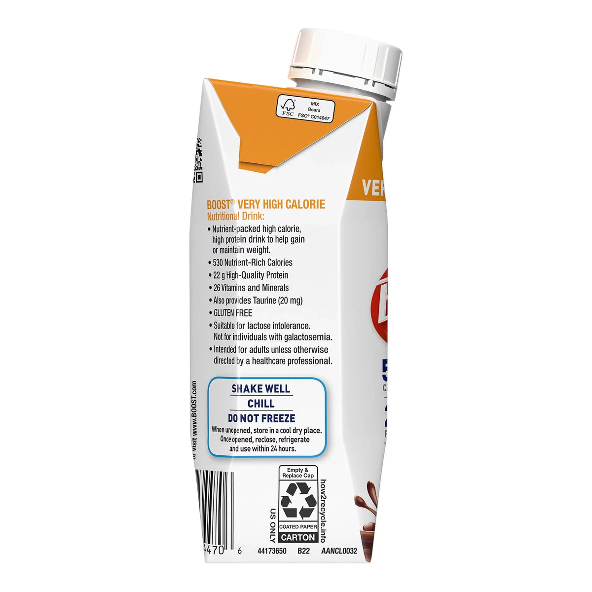 Very Chocolate 8 Calorie Complete Reclosable Nutritional Nestle Carton Ct Boost Drink High 24 oz