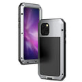 Outdoor Shockproof Military Metal 12 Aluminum Travel and Duty Glass Scratch Rugged Max Heavy iPhone Grade Gorilla Pro Case (Silver) Defensive Protection,