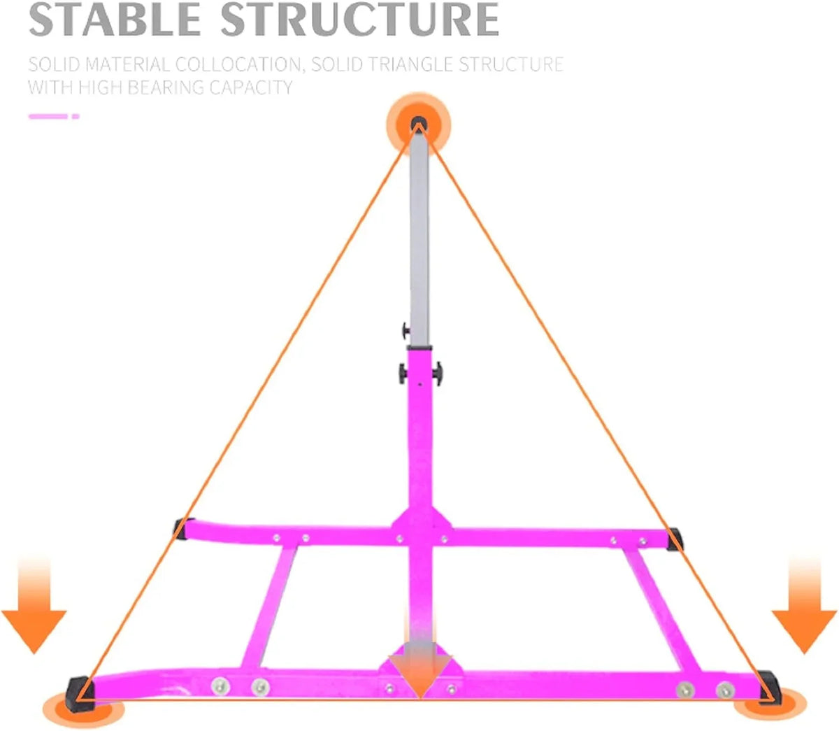 Free Kip - Pink with Bar Training Pad Foam Gymnastics Expandable Athletic Standard Bar Horizontal