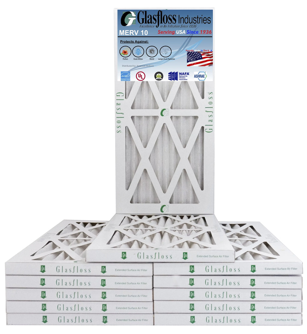 inch) -Qty:12 13.5x7/8 Air (Actual Glasfloss in - Made Furnace 10 Filter - - 8x14x1 Size: 7.5 x