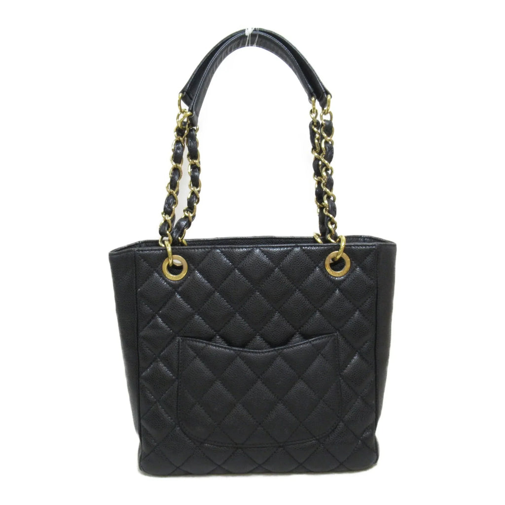 Pre-Owned ChainShoulder Caviar Bag Matelasse (Grained Calf) Black (Fair) Skin