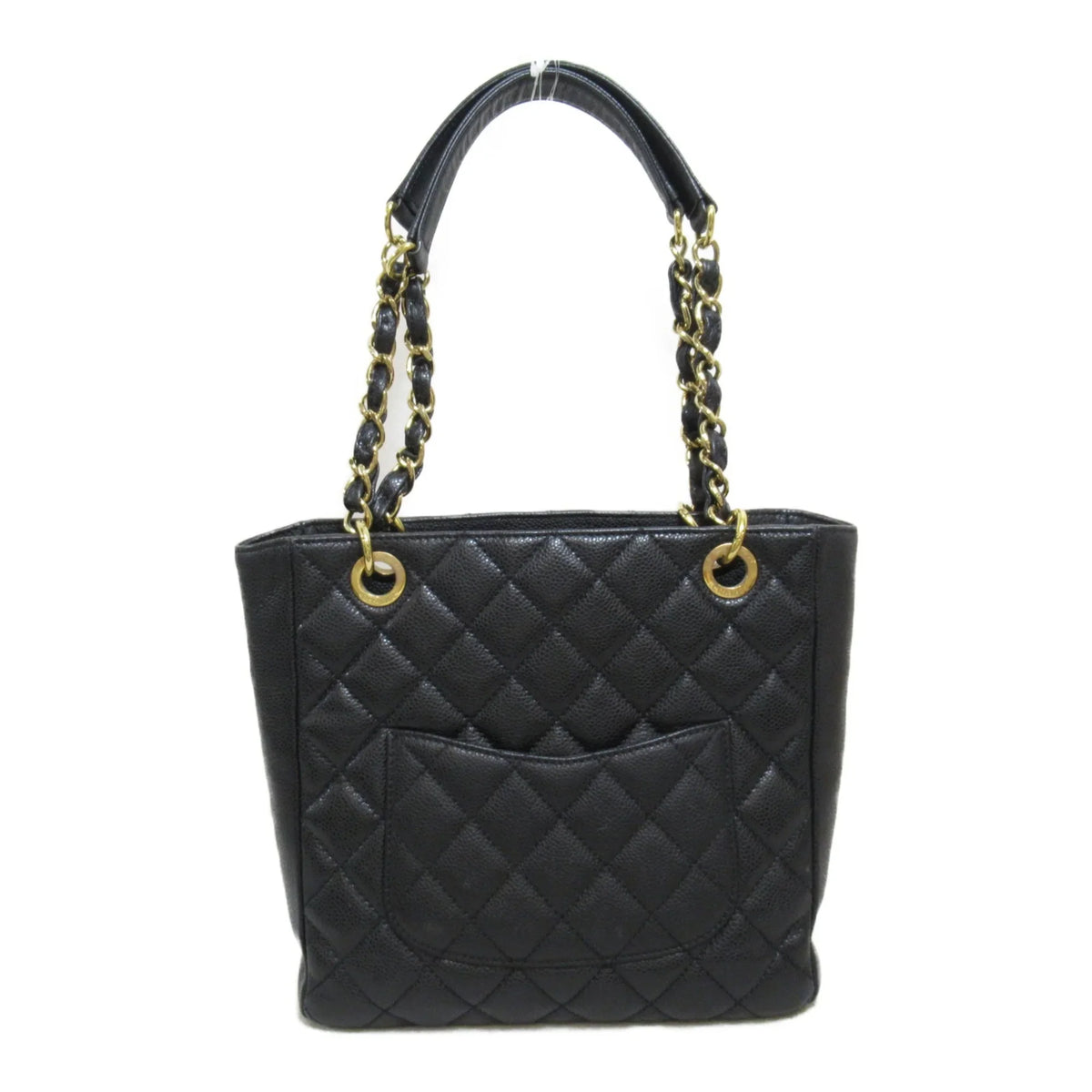 Pre-Owned ChainShoulder Caviar Bag Matelasse (Grained Calf) Black (Fair) Skin