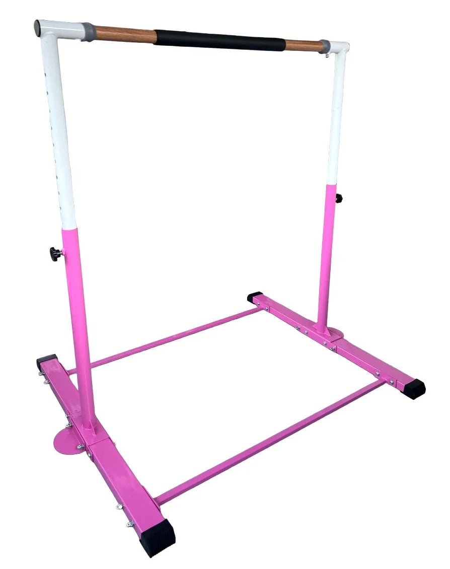 for Exercise Kids Gym Home Horizontal Bar Gymnastics Bar Bar Gymnastic Height Heavy Gymnasts to Bar, Kip Jungle 5 Children/Adults, Duty for Training Junior 3 Adjustable Folding, Expandable and