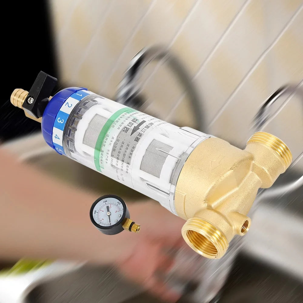 Filter Pre-filter Sediment Sediment Down Sand Moisture 50℃ Moisture for Filter Reusable Spin Moisture Moisture Pipe Home Filter Remove