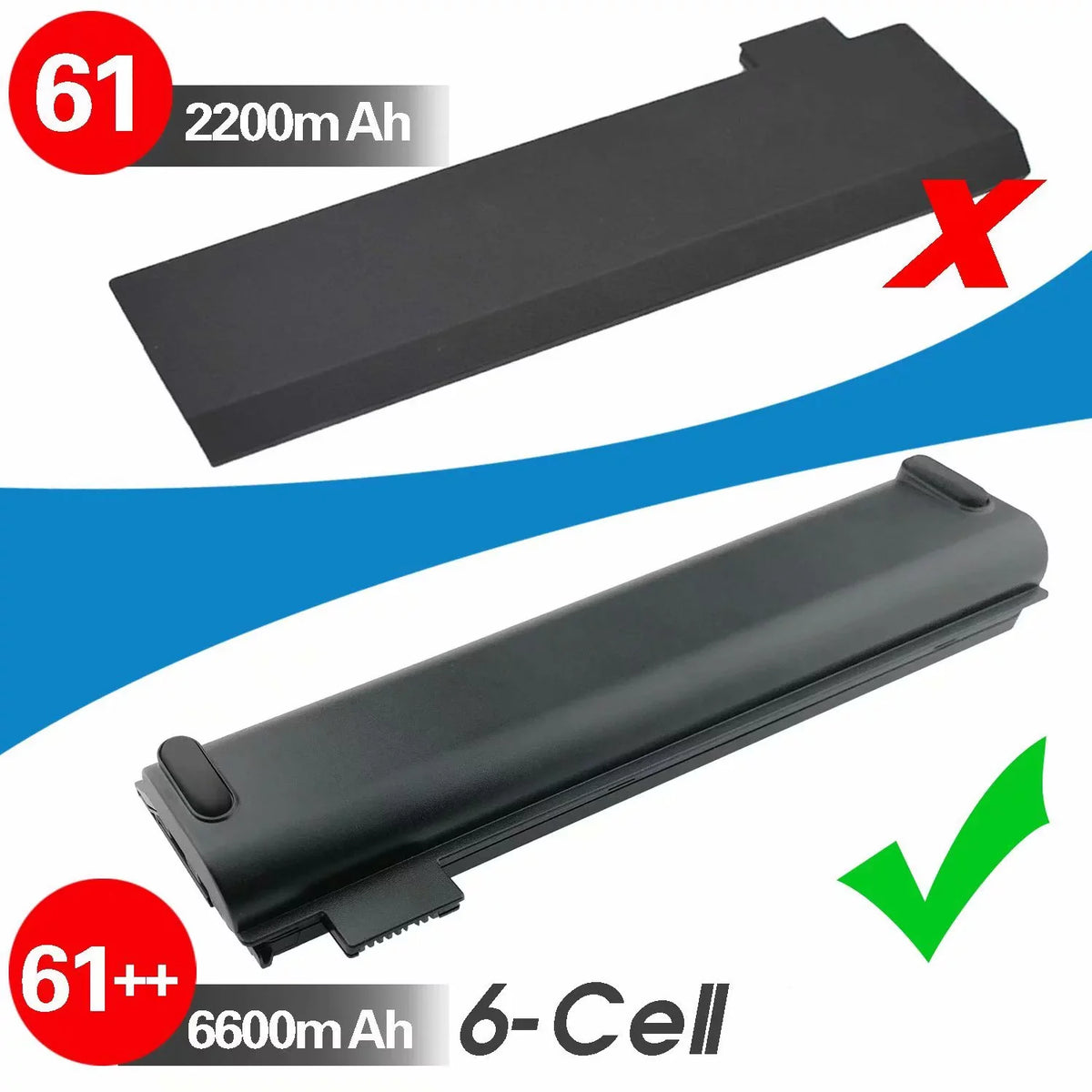 Replacement T470 T480 01AV428 T570 (10.8V Battery 01AV492 ThinkPad Laptop T580 TP25 Lenovo with P51S 01AV427 A485 Series P52S 61++ Fits A475 72Wh)
