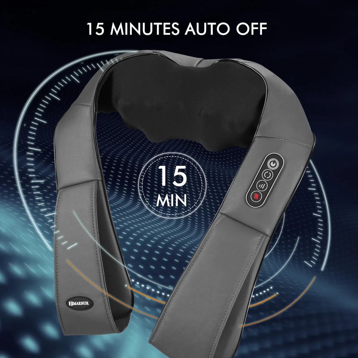 Full-body, Neck with Kneading Gray Deep Massager, for Heat Shoulder Massager and