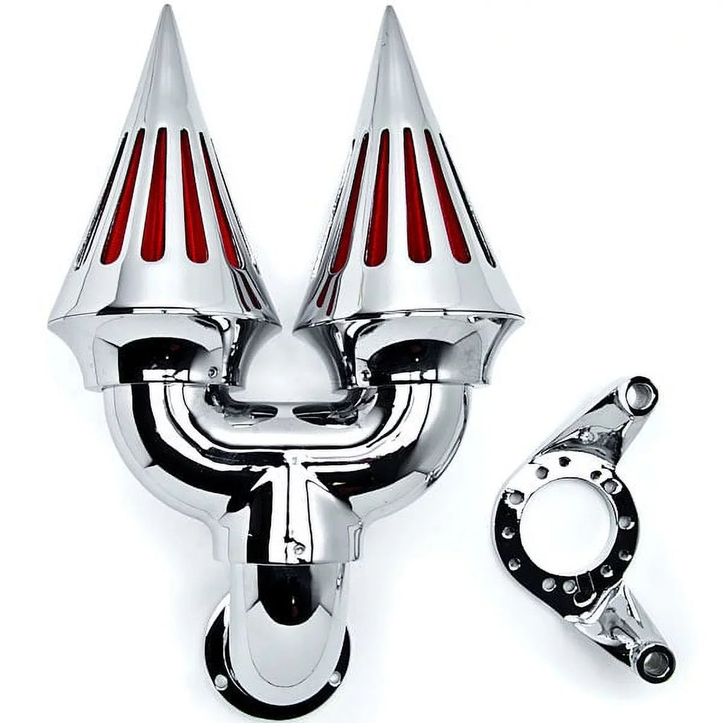 Harley-Davidson Air Spike Applications Kit Sportster Custom Chrome Intake Dual Filter Fits Cleaner with Krator