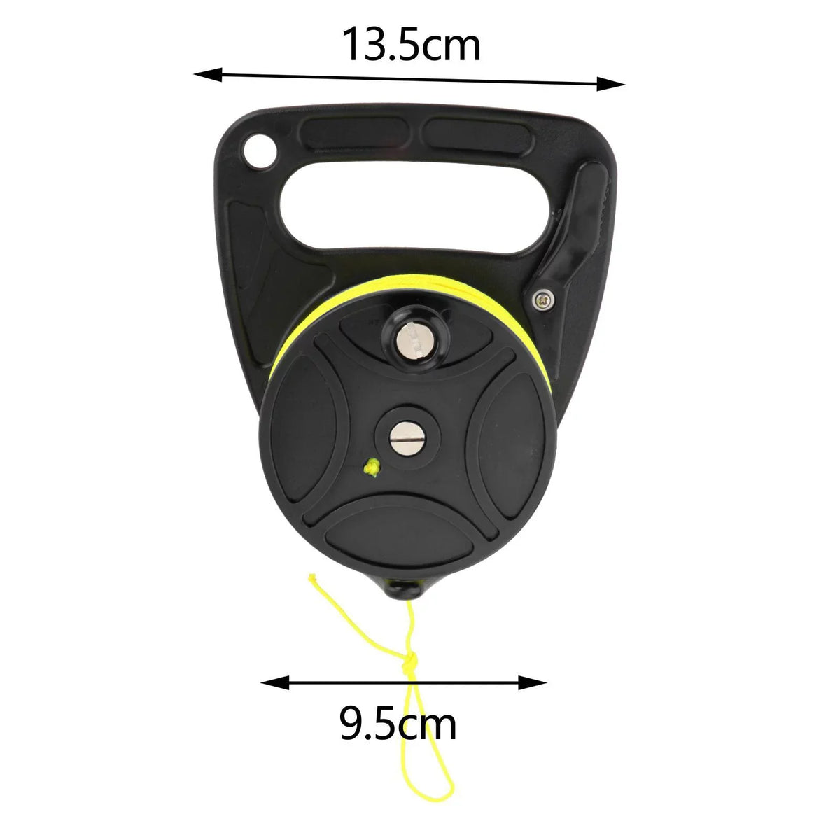 Diving Reel Black Handle Heavy Spear meters Duty Exploration Safety for Anchor 83 Gear Kayak Scuba Underwater Wreck Recreational Fishing