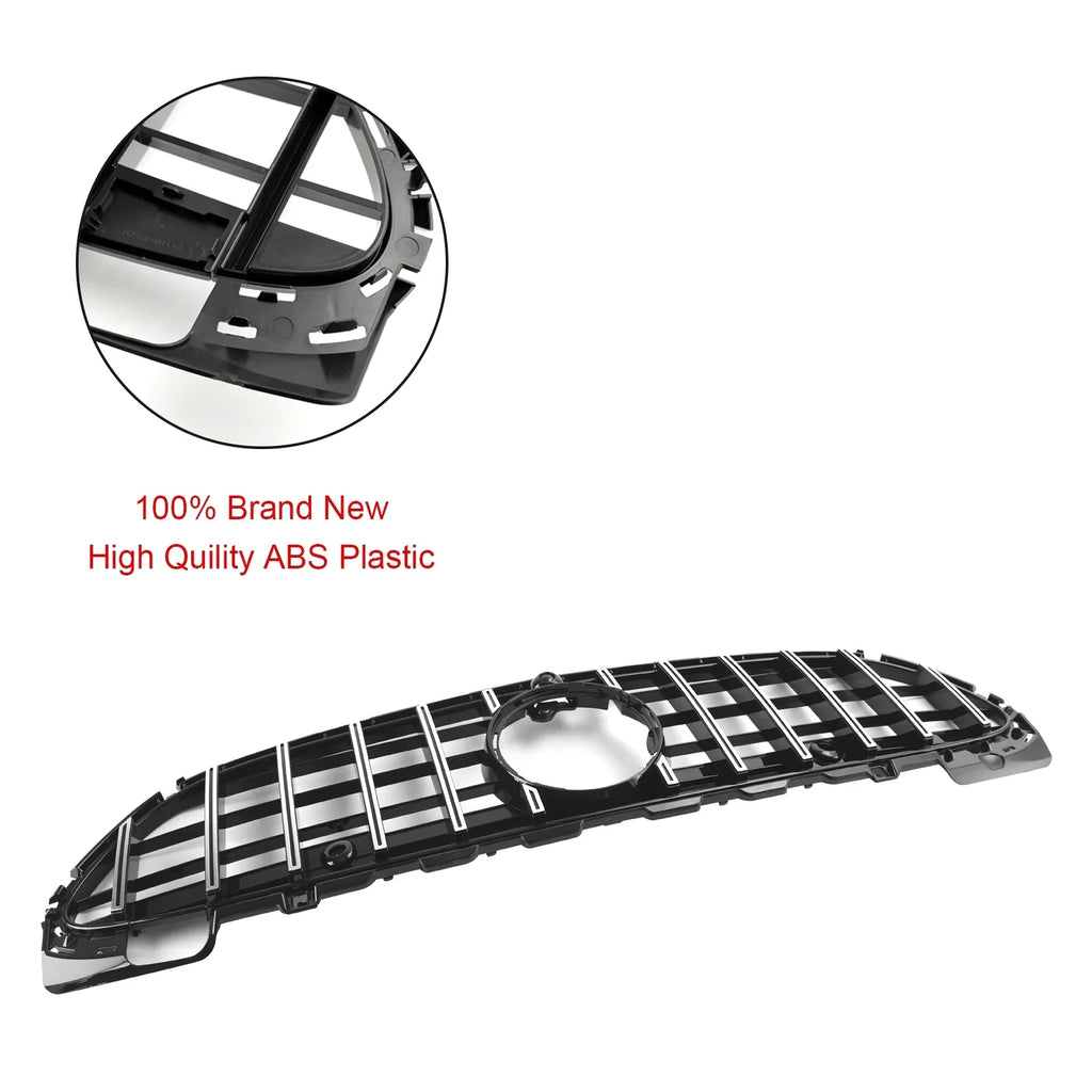 fit W/Camera Mercedes 2022-2023 for Grill Grille Bumper Benz W206 Front Style