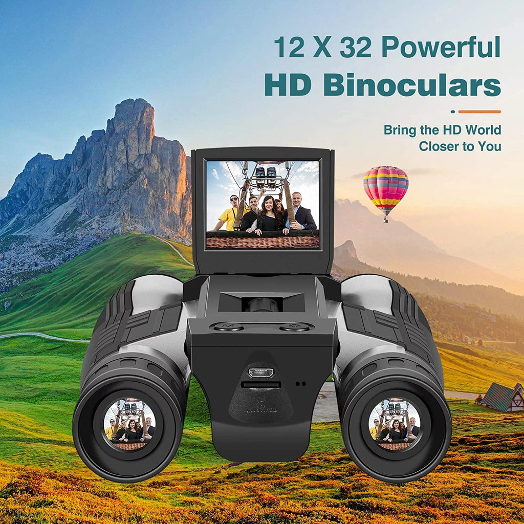 Camcorder Video 12X for Game 32GB Binocular Bird Concert with Camonity Photo 2" Zoom Watching Recorder Digital Football 5M Camera