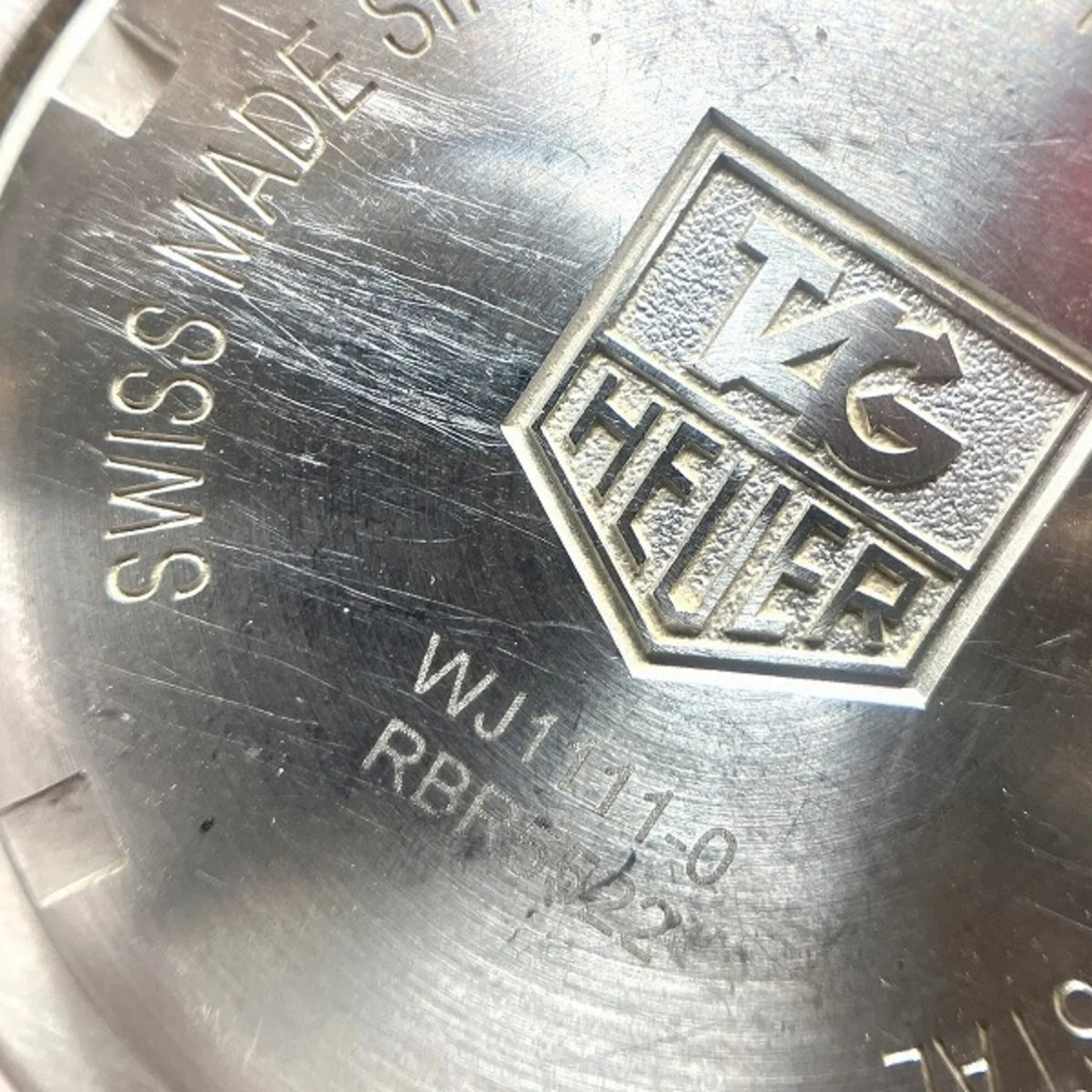 Dial WJ1111 Tag Pre-Owned Silver Quartz Link Heuer Men's Date (Good) Watch