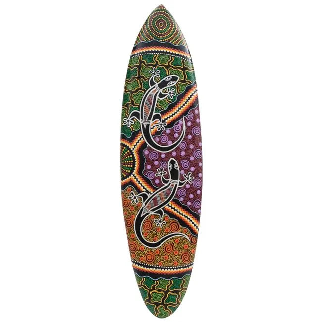 Acacia Wood Surfboard Gecko