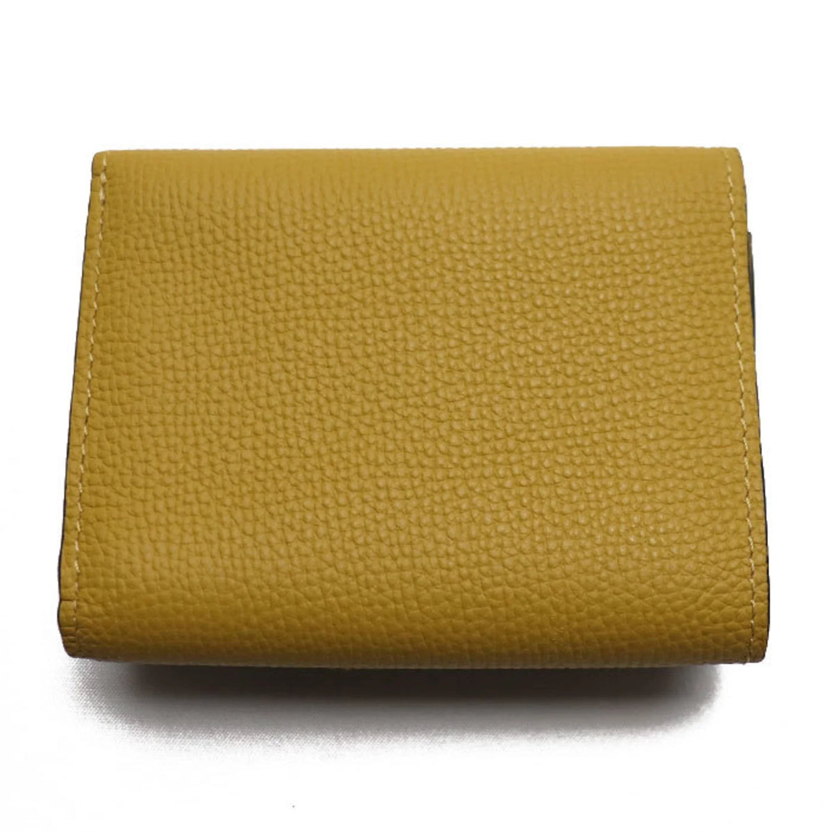 8110 (Good) C821TR2X02 Women's Color Trifold Wallet Pre-Owned Anagram Mustard