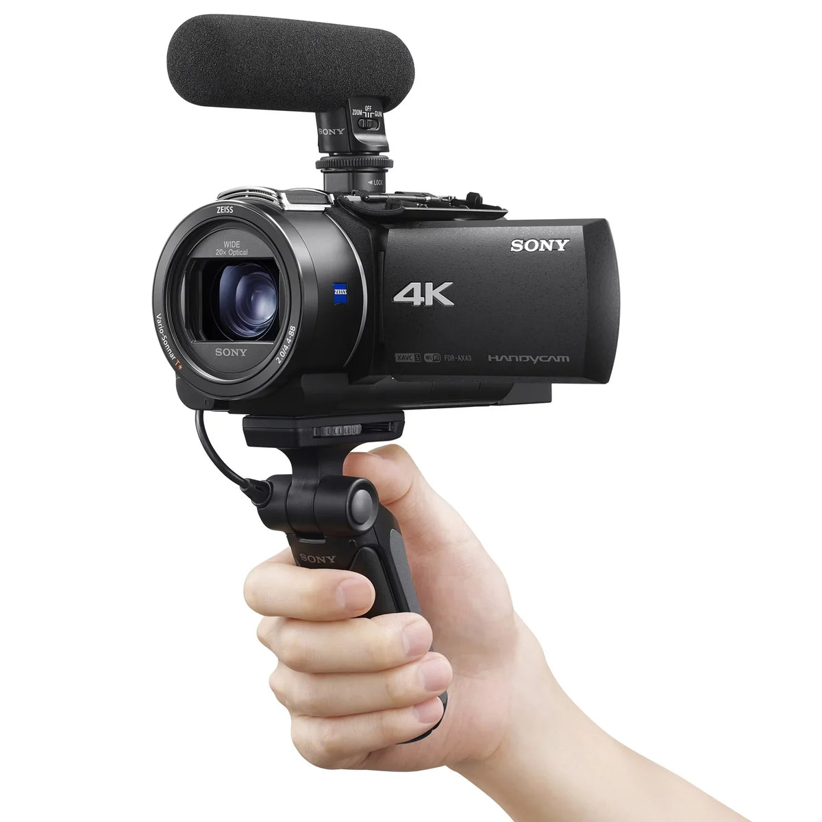 4K Camcorder Sony Sensor Video Exmor Digital with AX43A Handycam R