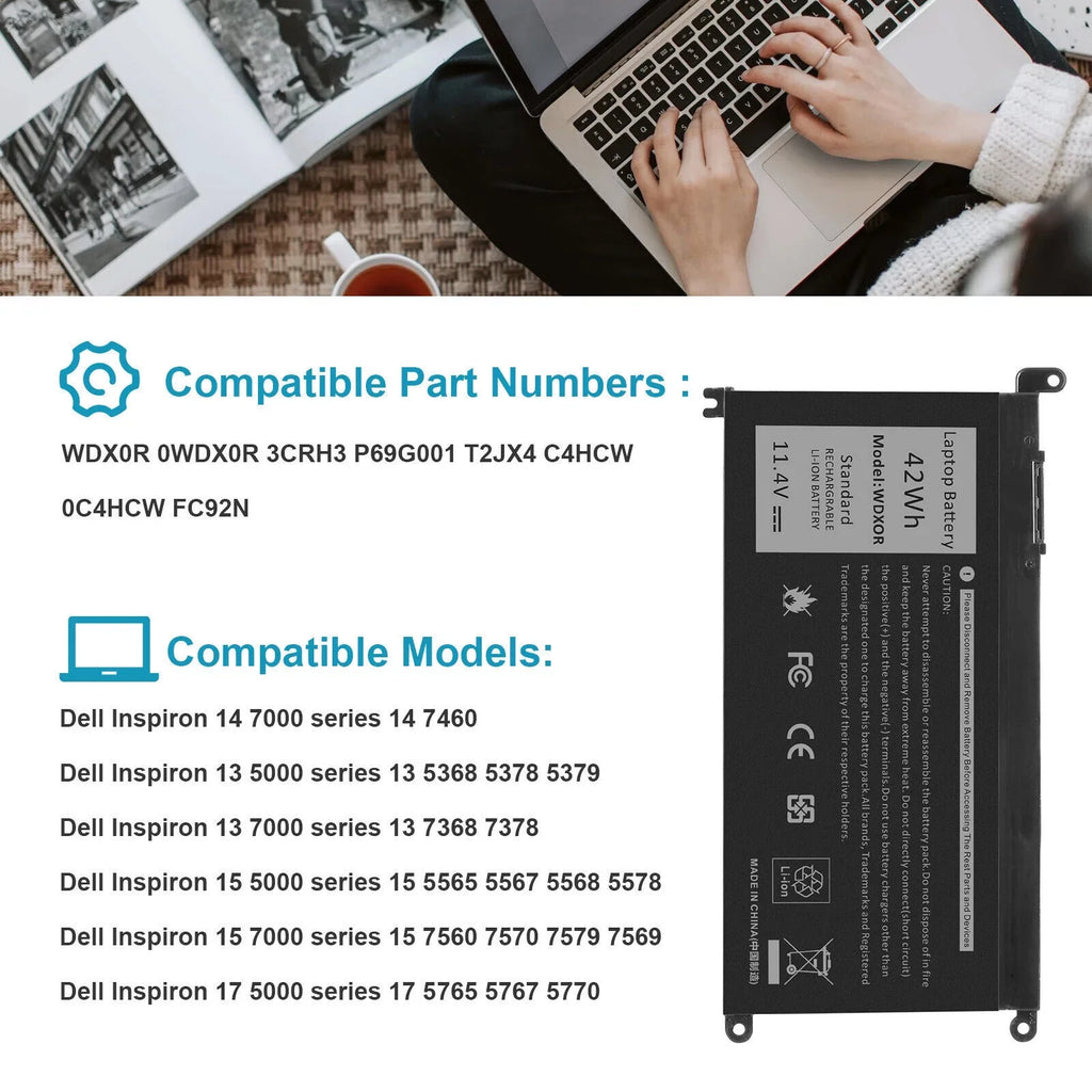 Inspiron 14 Dell For Battery 7378 7460,Inspiron 13 7368