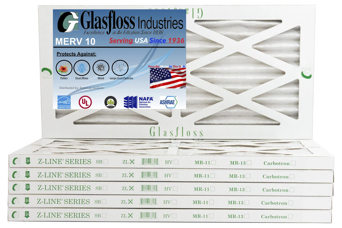 29.5x7/8 inch) - (Actual Made Furnace - x Filter Air 8x30x1 in - Glasfloss -Qty:6 10 7.5 Size: