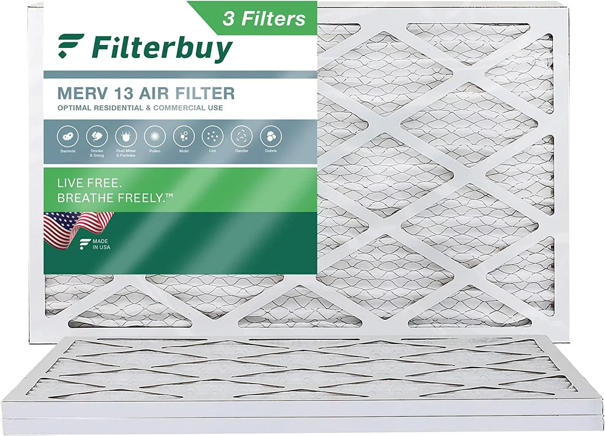 13 Air Furnace Filterbuy 12x24x1 Filters Pleated (3-Pack)