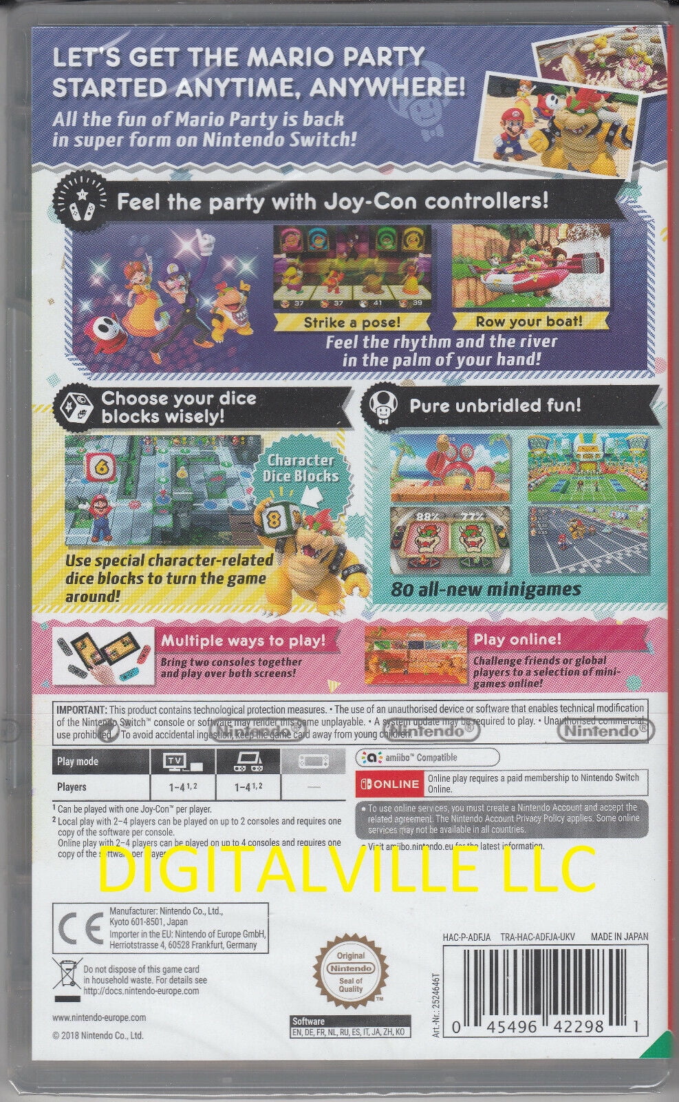 Sealed Nintendo Brand Factory Mario New Switch Party Super