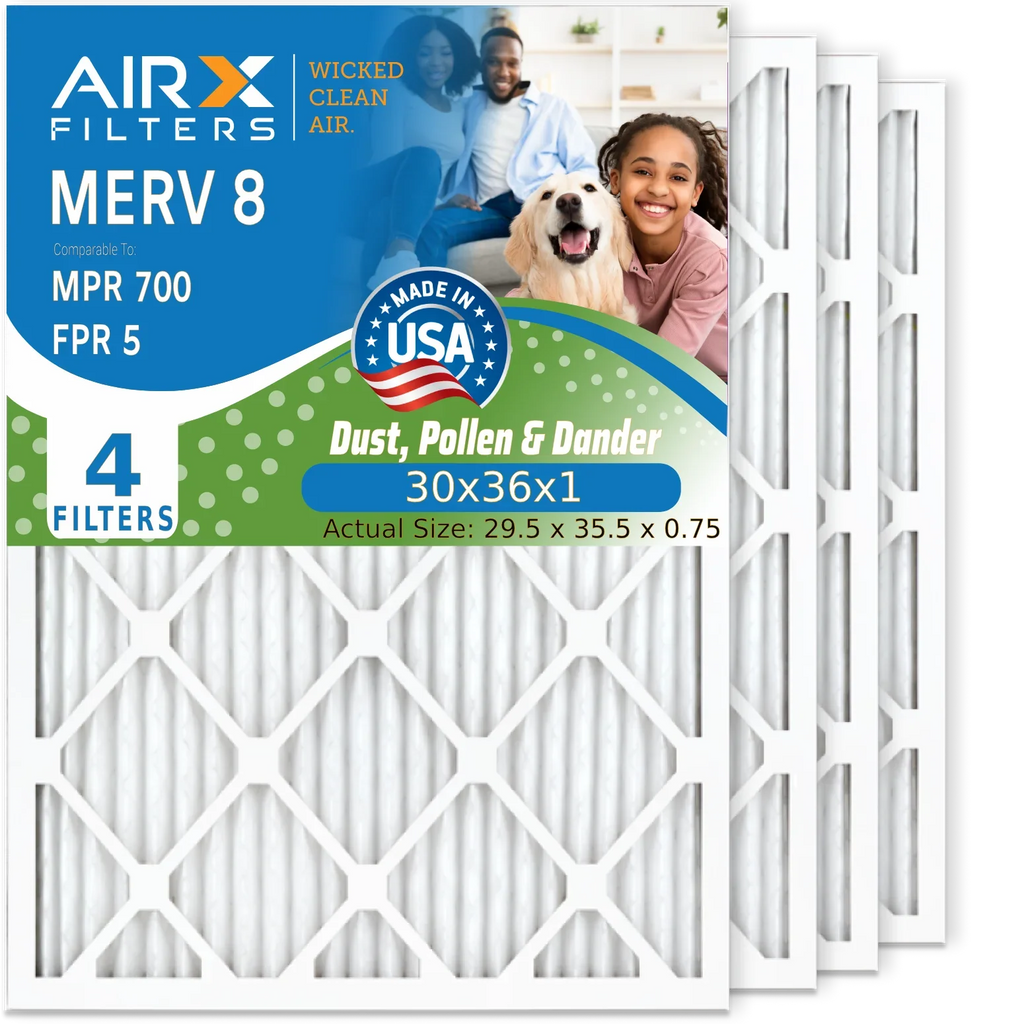Filter 5 Filters & 700 by Air Comparable 30x36x1 4 Pack Air Filter Premium to Conditioner 30x36x1 Furnace . Pleated 8 Made Electrostatic