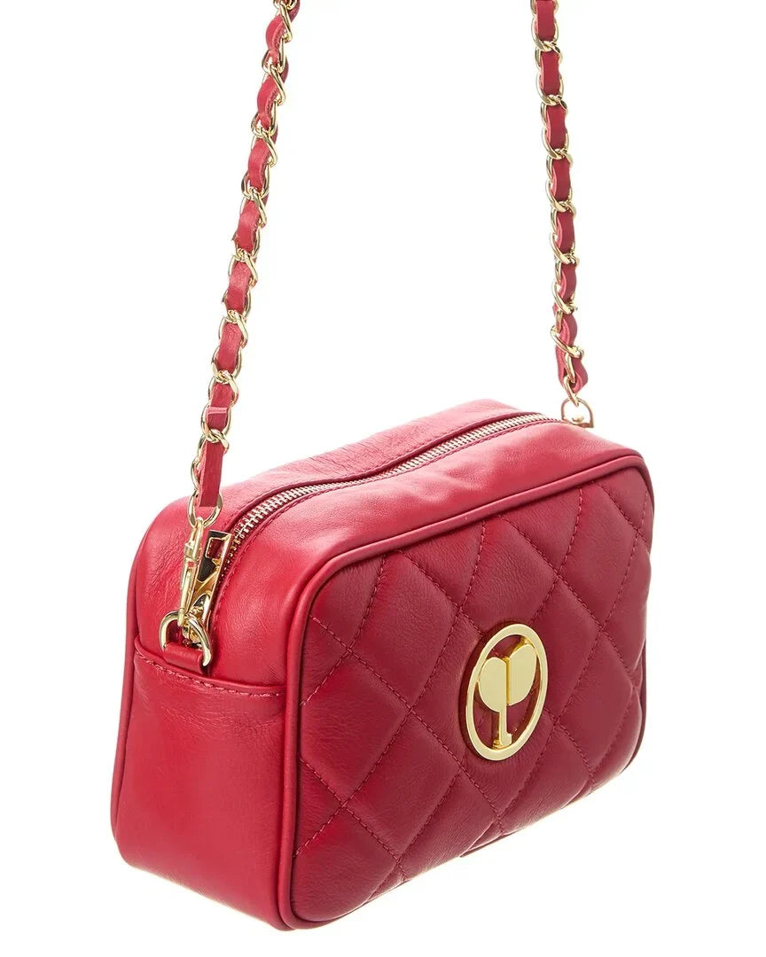 New Crossbody, Ophelia Persaman Red York Quilted Leather