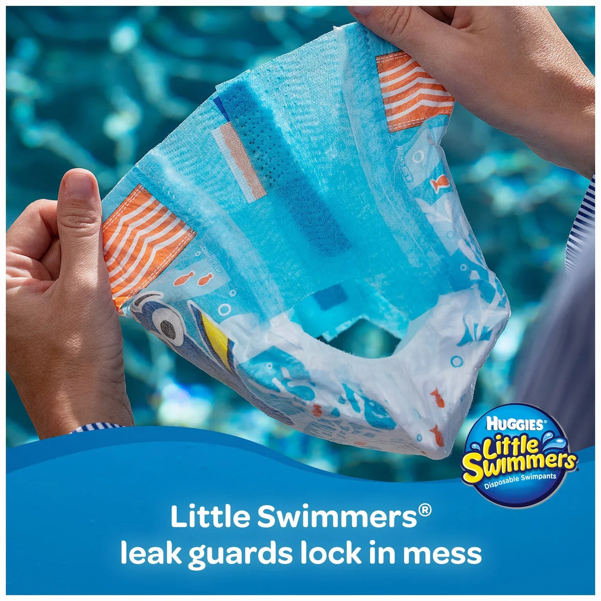 Huggies Swim 5-6 34 Diapers, Size Swimmers Ct Large, Little