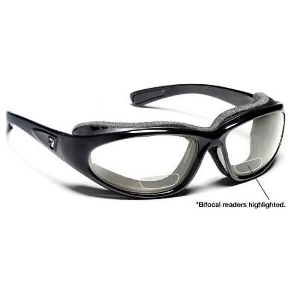 Medium Reader 2.50 Sharp 7eye Glossy Bora Black Large & Sunglasses- View 140540F - Plus Clear Extra