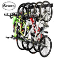 with Wall Garage Bike Rack Adjustable Storage Hanger RaxGo Mount Bicycle 6 Hooks