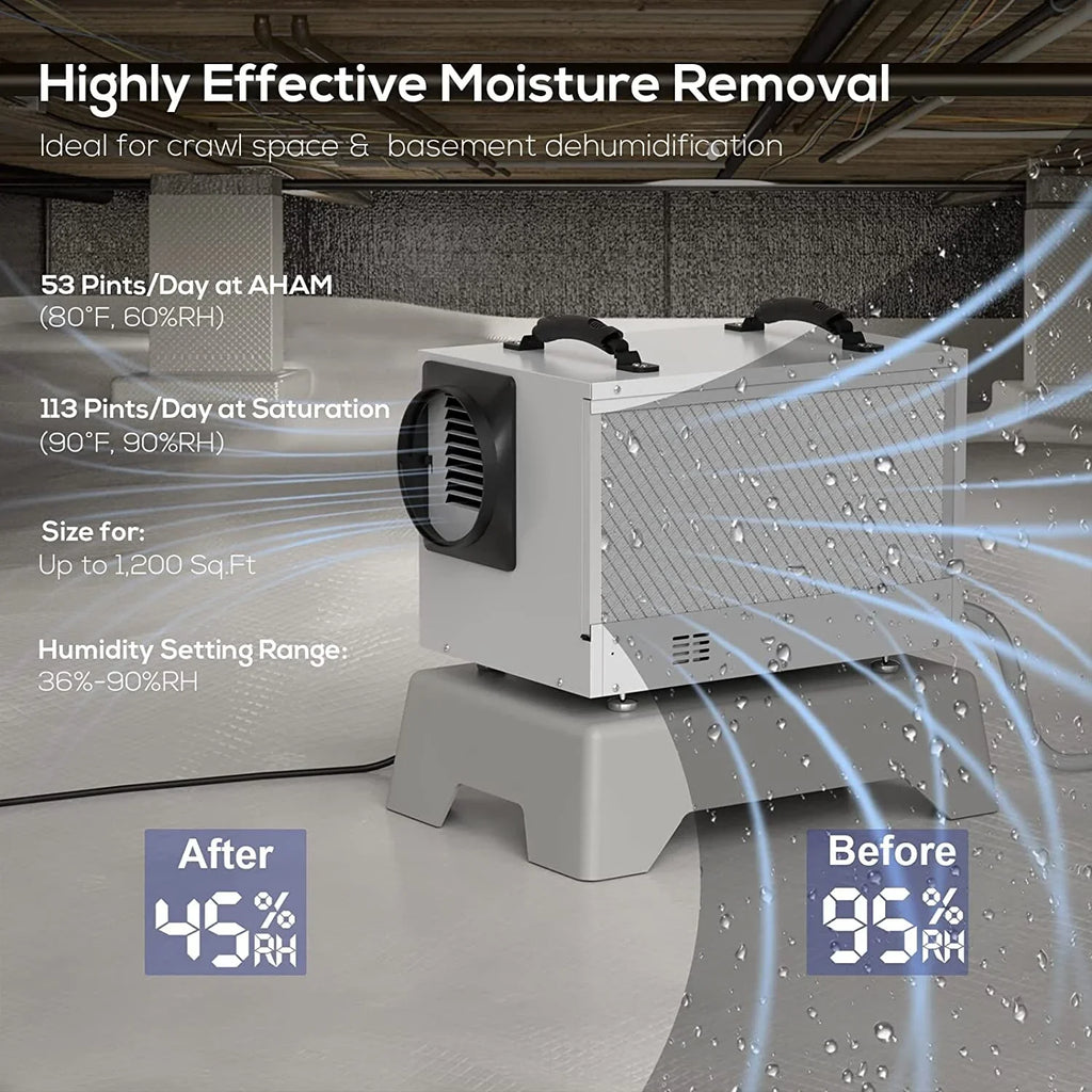 Basements, Pint Air for Memory Hose Crawl Starting with BaseAire Commercial Drain Refine Auto Spaces, Defrost, Dehumidifier 113 Treatment