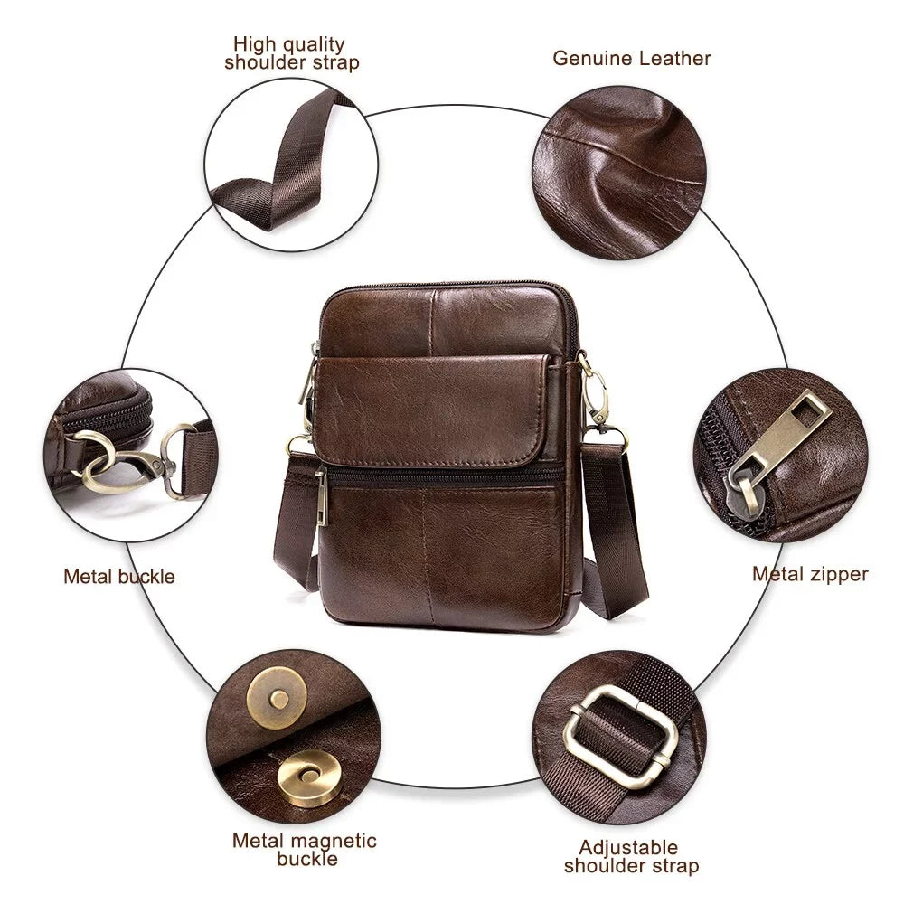 Bags Mini Bags Bag Genuine Leather Bag Handbags Designer Men's Leather Men's Shoulder Men for Messenger Small Crossbody