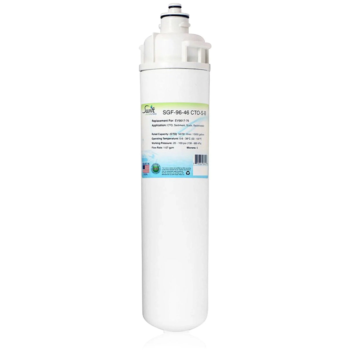 Made of for Fits Filters 2) Filter EV9617-76, -S-B -96-46 Commercial (Pack in Moisture Swift Green