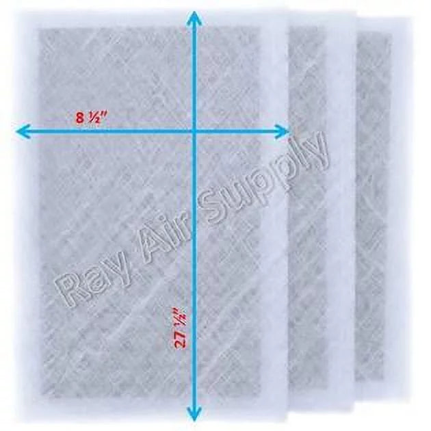10x30 (3 Pack) Air Filter Pads Dynamic Cleaner Replacement Refills