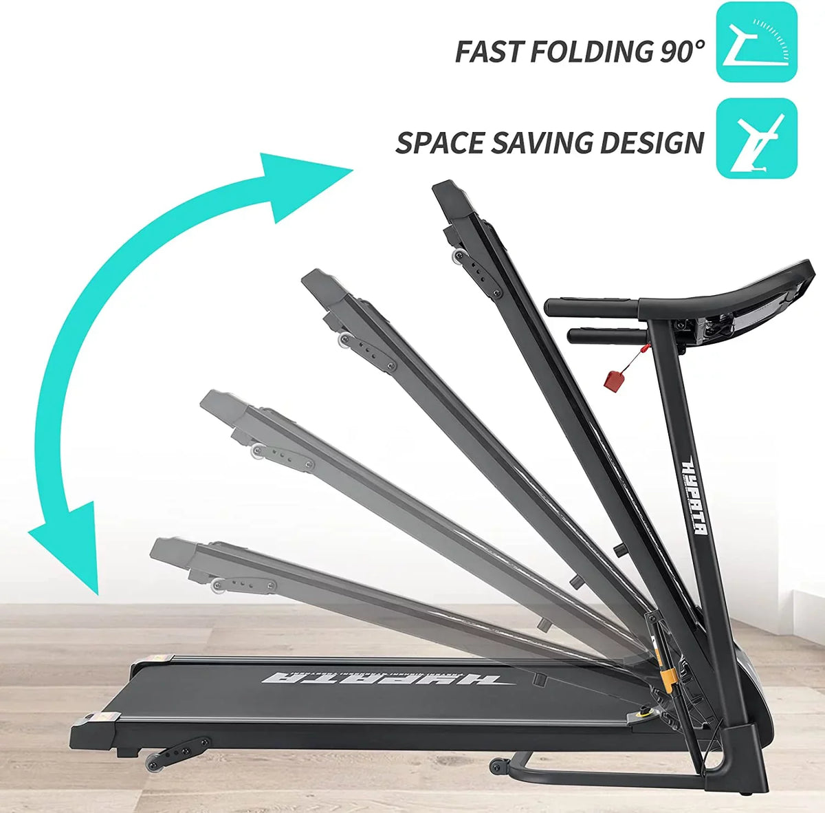 300 Home 12 Exercise Treadmill Electric for Incline, Folding Display, Max with Jogging Preset Treadmill Treadmill for with Programs Capacity Machine Running and Running 2.5 Walking