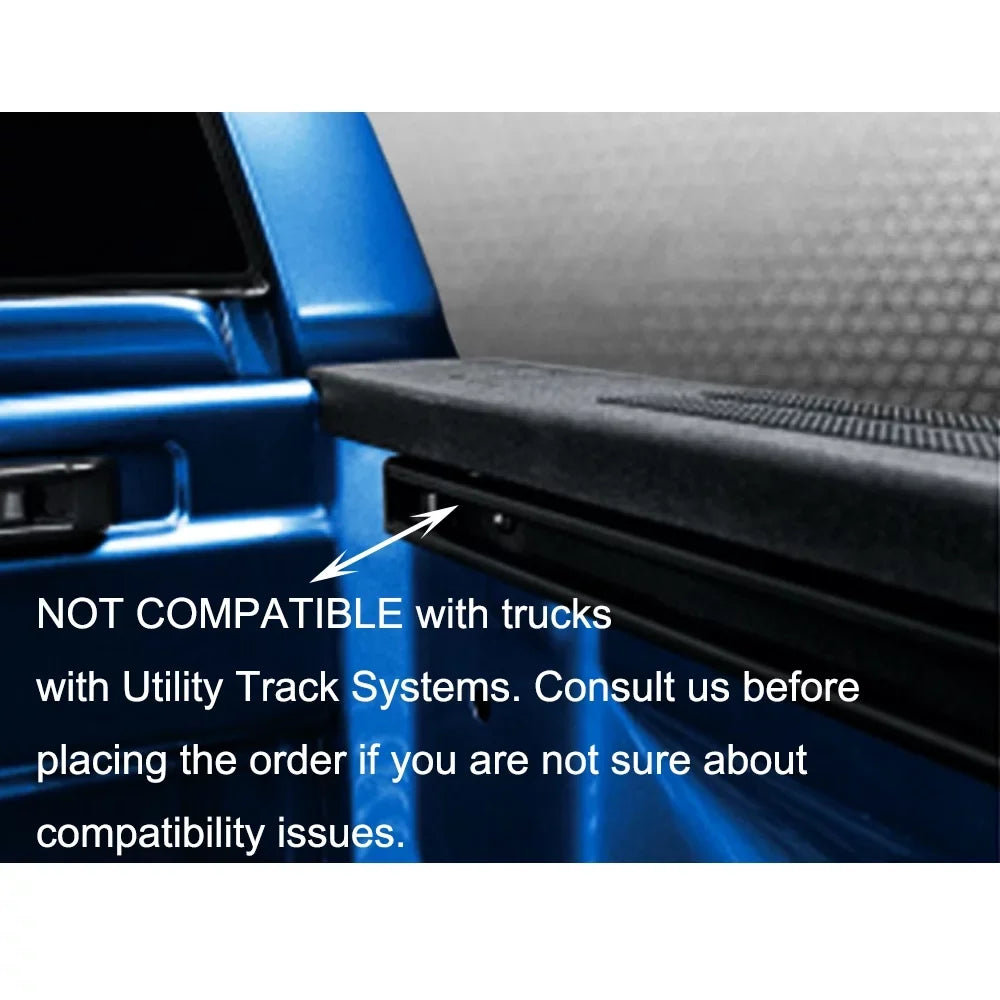 Rack & Camper Shell Set Non-Drilling Aluminum P-( C-Clamps - 4 Truck -Racks for Black Installation of