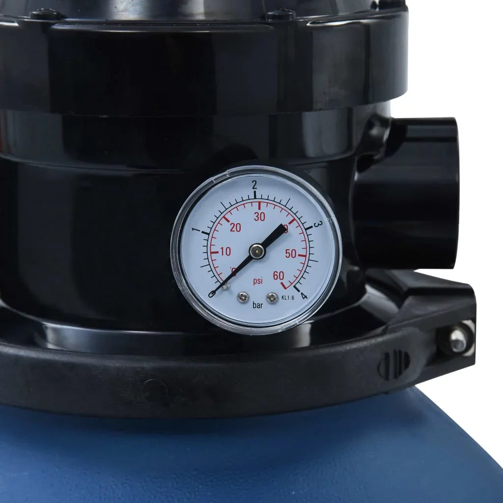 Pool Filter Blue 4 Sand Valve Position with 11.8"