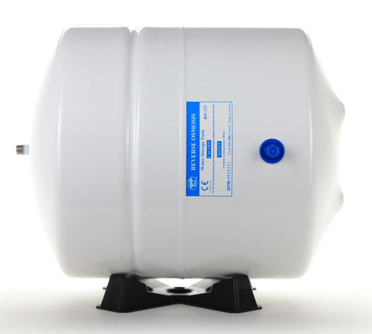 Gallon - Reverse 4.5 Steel Storage -132-W14 Osmosis Moisture Tank White, 1/4" Port Hydronix Stainless