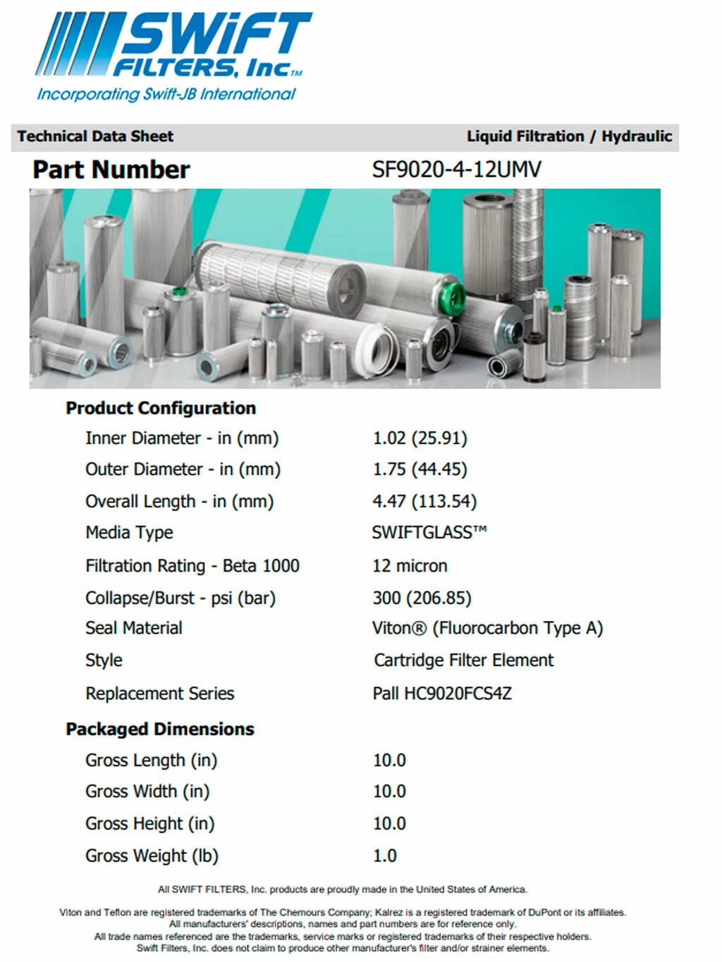 Direct Microglass for Filter Construction Element Micron Cartridge Interchange HF7793 12