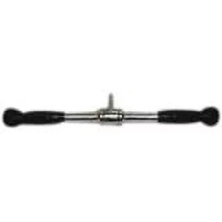 Cable Straight 20" Bar with Deluxe Attachment Rubber Handgrips